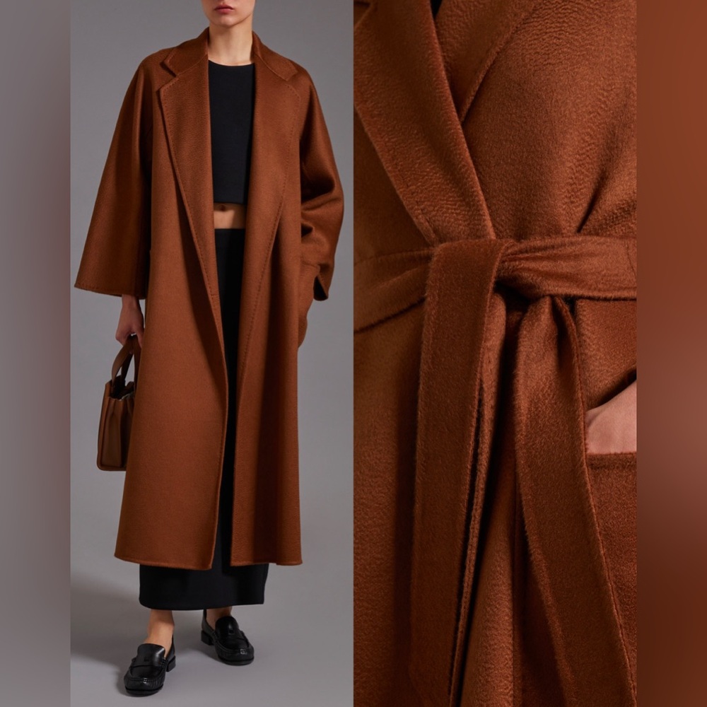 MaxMara | NWT! Ludmilla Icon Cashmere Coat In Tobacco Size: US 4